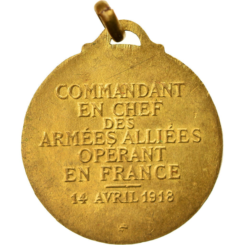 France, Medal, Maréchal Foch, Commandant des Armées, 1918, Aug.Maillard