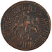 RUSSIA, Kopek, 1712, KM #117.1, AU(50-53), Copper, 7.76