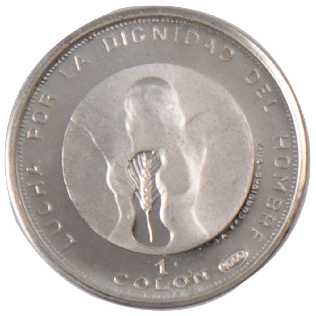 El Savador, 1 Colon, 1971, KM #141, MS(65-70), Silver, 2.32