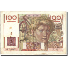 Banknote, France, 100 Francs, 1946, 1946-04-18, AG(1-3), Fayette:28.3, KM:128a