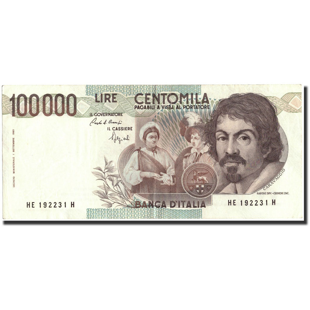 Banknote, Italy, 100,000 Lire, 1983, 1983, KM:110b, AU(55-58)