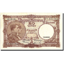 Banknote, Belgium, 20 Francs, 1948, 1948-09-01, KM:116, EF(40-45)