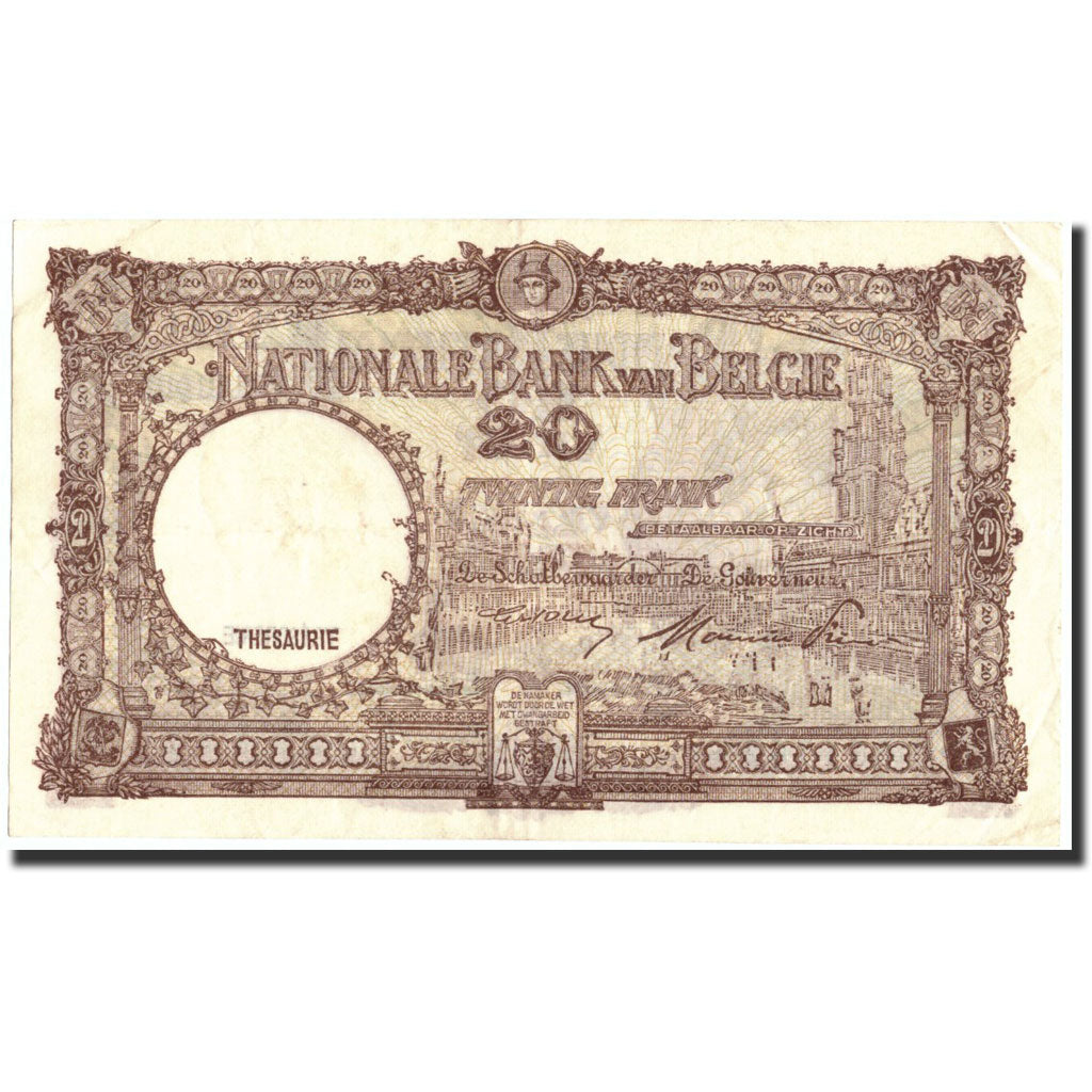 Banknote, Belgium, 20 Francs, 1948, 1948-09-01, KM:116, EF(40-45)