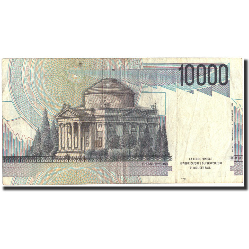 Banknot, Włochy, 10,000 Lire, 1984, 1984-09-03, KM:112b, AU(50-53)