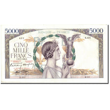 Francia, 5000 Francs, 1939, KM:97a, 1939-09-28, MBC+, Fayette:46.12