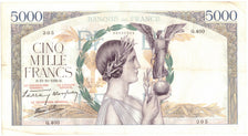 Billet, France, 5000 Francs, 1939, 1939-10-19, TB+, Fayette:46.15, KM:97a