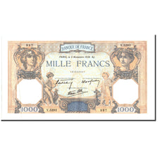 Banconote, Francia, 1000 Francs, 1938, 1938-11-03, FDS, Fayette:38.32, KM:90c