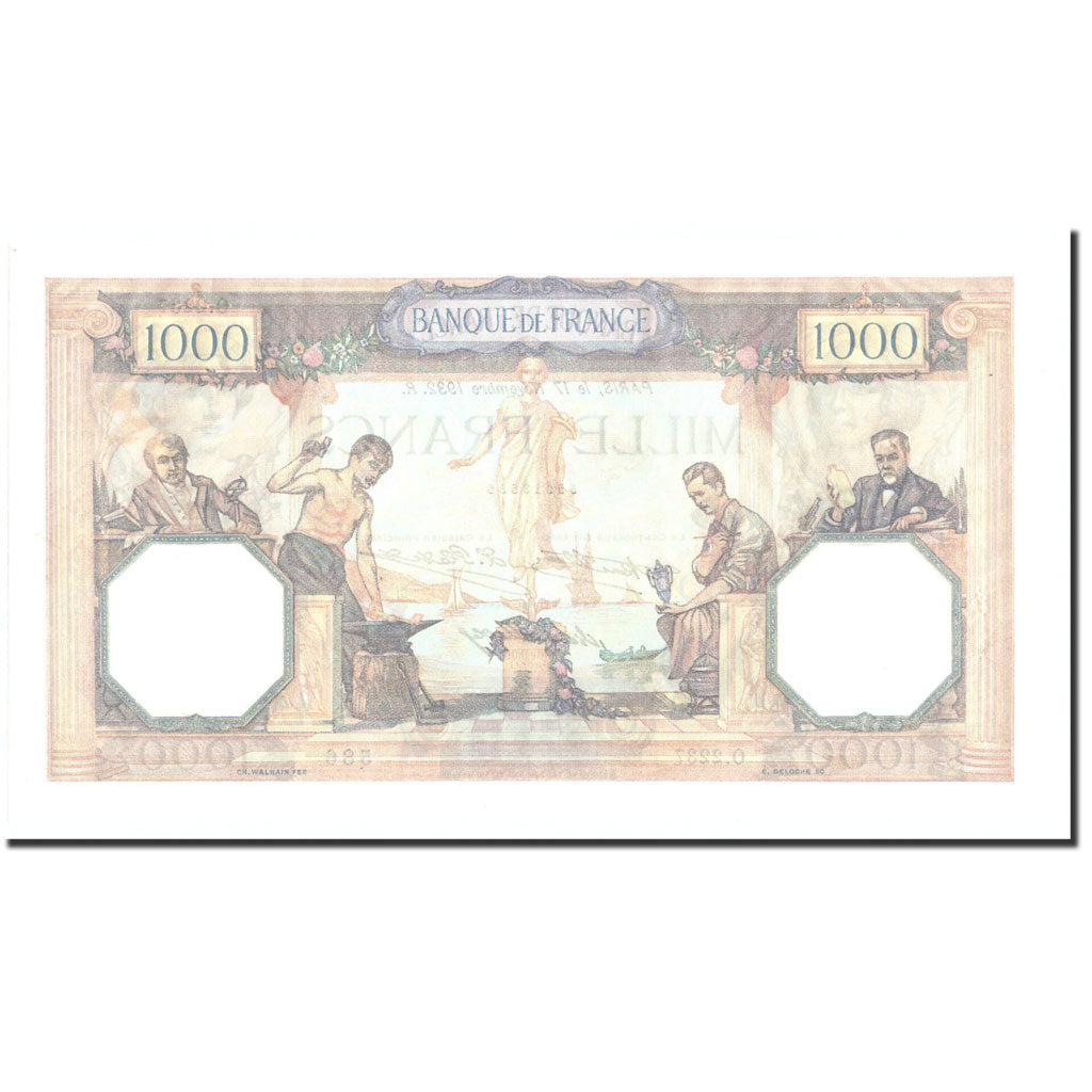 Frankreich, 1000 Francs, 1938, KM:90c, 1932-11-17, UNZ, Fayette:37.7