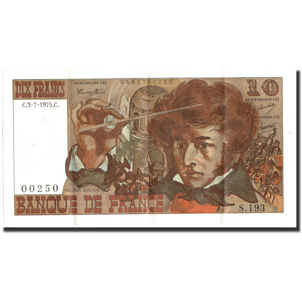 Banconote, Francia, 10 Francs, 1975, 1975-07-03, BB+, Fayette:63.11, KM:150b