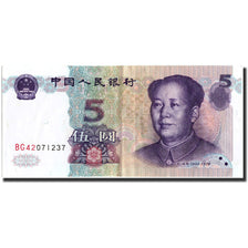 Banconote, Cina, 5 Yüan, 1999, KM:1968, 1999, BB+
