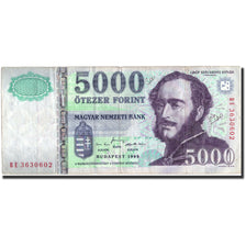 Hungary, 5000 Forint, 1999, 1999, KM:182a, VF(30-35)
