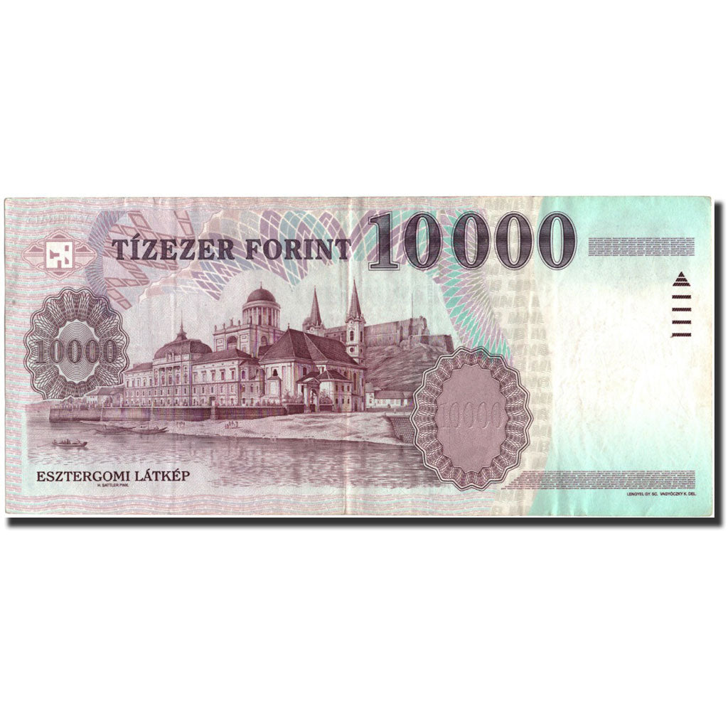 Hungary, 10,000 Forint, 1998, KM:183b, 1998, VF(20-25)