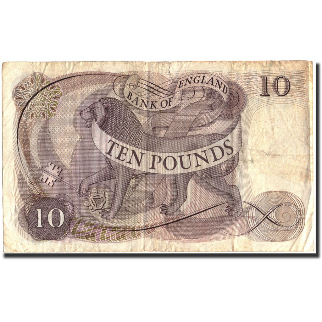 Banknote, Great Britain, 10 Pounds, undated (1965-1975), Undated, KM:376c