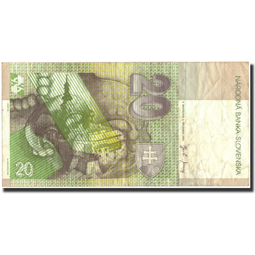 Geldschein, Slowakei, 20 Korun, 2004, 2004-09-06, KM:20f, S