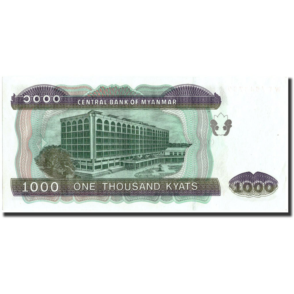 Banknote, Myanmar, 1000 Kyats, 1998, Undated, KM:77a, AU(55-58)