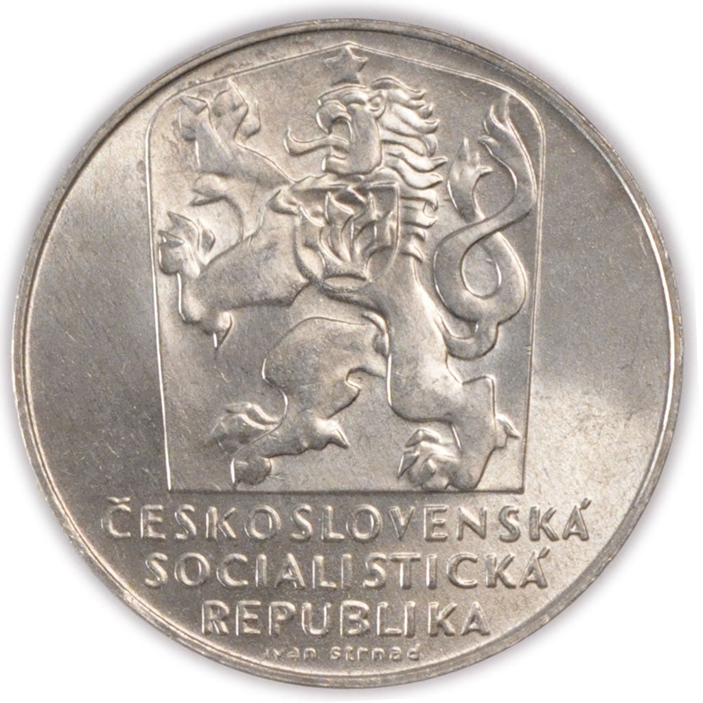 Coin, Czechoslovakia, 25 Korun, 1970, MS(60-62), Silver, KM:69
