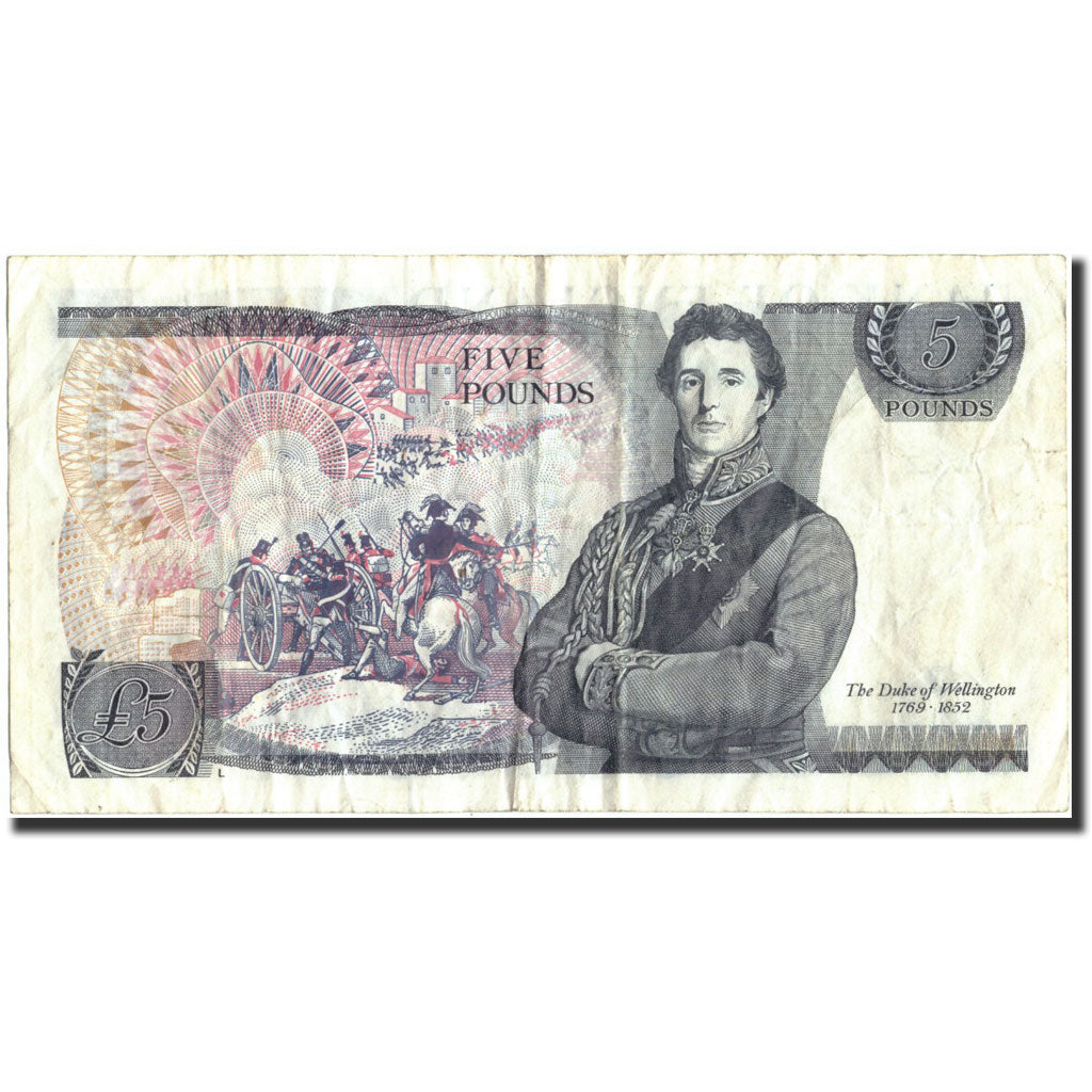 Banconote, Gran Bretagna, 5 Pounds, Undated (1973-80), KM:378c, Undated, MB