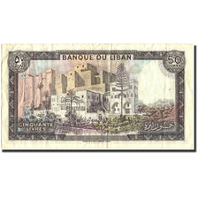 Lebanon, 50 Livres, KM:65c, VF(30-35)