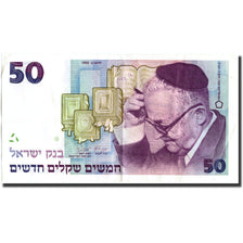Billete, 50 New Sheqalim, 1985-1992, Israel, KM:55c, 1985-1992, MBC