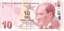 Biljet, Turkije, 10 Lira, 2009, 2009, KM:223, TB+