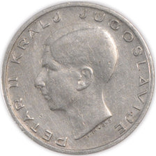 YUGOSLAVIA, 20 Dinara, 1938, KM #23, EF(40-45), Silver, 27, 9.02