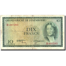 Billet, Luxembourg, 10 Francs, Undated (1954), Undated, KM:48a, TB