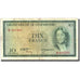 Banknote, Luxembourg, 10 Francs, Undated (1954), Undated, KM:48a, VF(20-25)