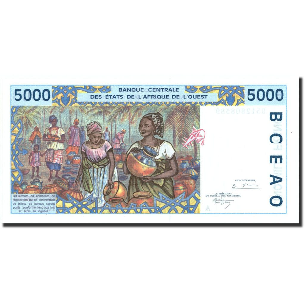 Billete, 5000 Francs, undated (1992-2003), Estados del África Occidental