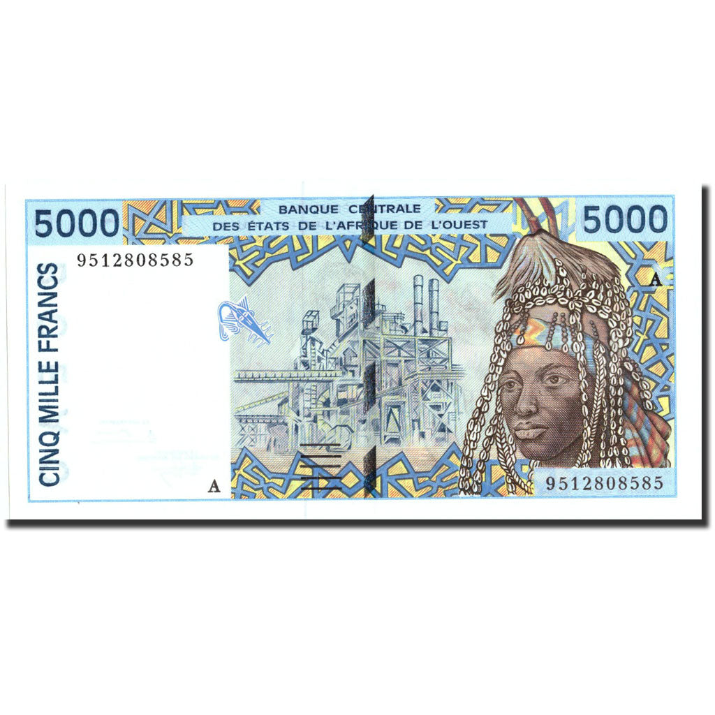 Biljet, West Afrikaanse Staten, 5000 Francs, undated (1992-2003), Undated