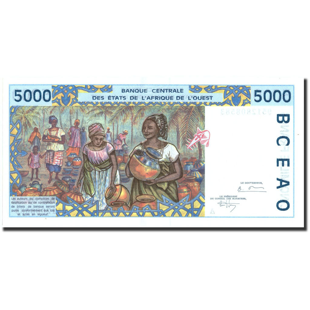 Banconote, Stati dell'Africa occidentale, 5000 Francs, undated (1992-2003)