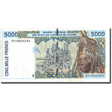 Banknote, West African States, 5000 Francs, 1997, 1997, KM:713Kf, VF(30-35)