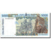 Billet, West African States, 5000 Francs, 1997, 1997, KM:713Kf, TB+