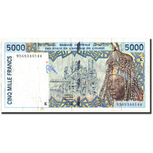 Banconote, Stati dell'Africa occidentale, 5000 Francs, 1995, KM:713Kd, 1995, MB+