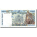 Billet, West African States, 5000 Francs, 1995, 1995, KM:713Kd, TB+