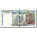 Billete, 5000 Francs, 1997, Estados del África Occidental, KM:713Kf, 1997, BC+