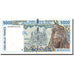 Billete, 5000 Francs, 1995, Estados del África Occidental, KM:713Kd, 1995, MBC+