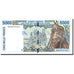 Banknote, West African States, 5000 Francs, 1995, 1995, KM:713Kd, AU(50-53)