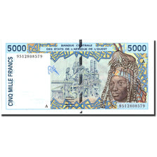 Billet, West African States, 5000 Francs, 1995, 1995, KM:713Kd, SPL