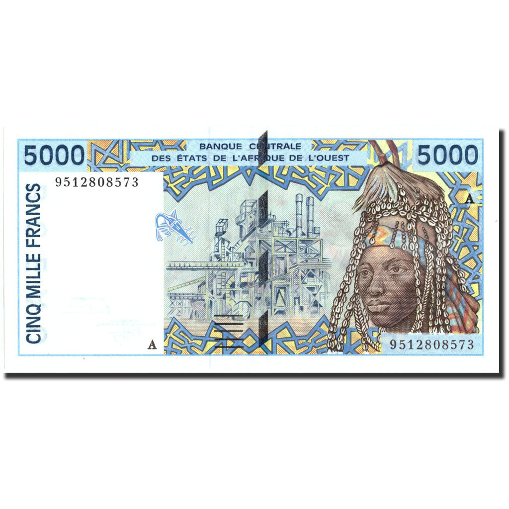 West African States, 5000 Francs, 1995, KM:113Ad, 1995, UNC(63)