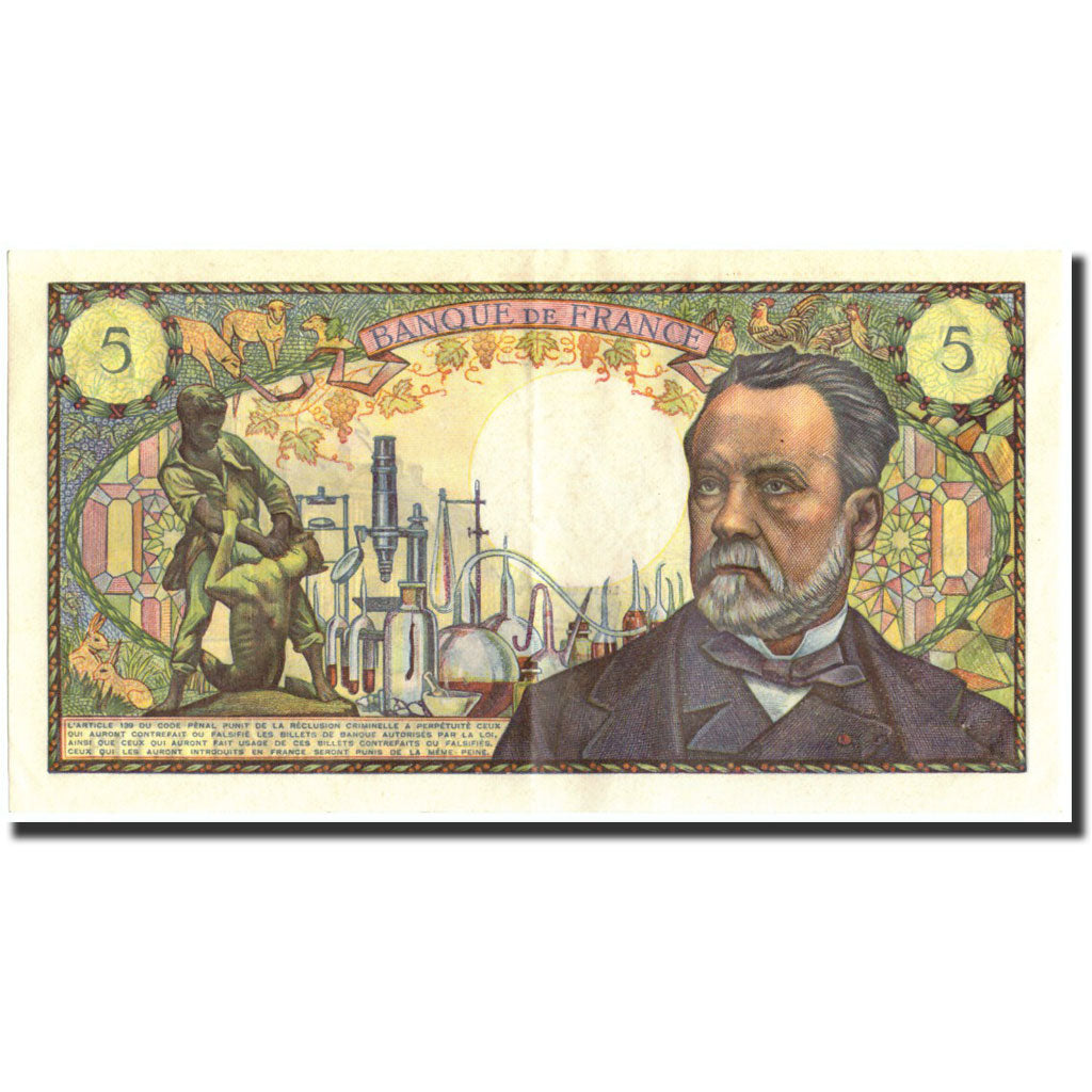 Banknote, France, 5 Francs, 1969, 1969-09-04, AU(50-53), KM:146b