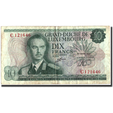 Luxemburg, 10 Francs, 1967, 1967-03-20, KM:53a, S