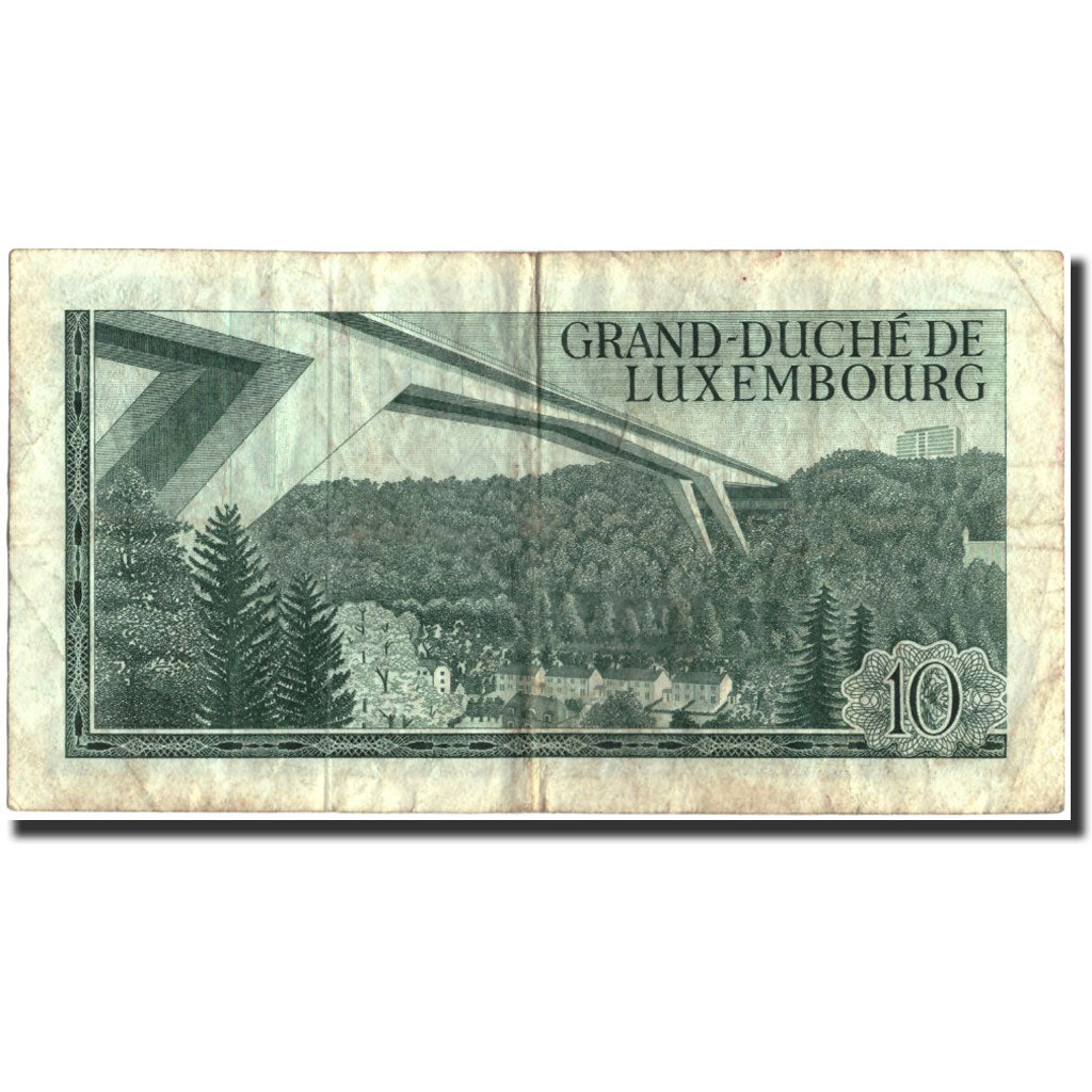 Luxemburg, 10 Francs, 1967, 1967-03-20, KM:53a, S