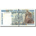 Banconote, Stati dell'Africa occidentale, 5000 Francs, 1995, KM:713Kd, 1995, MB