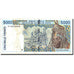 Biljet, West Afrikaanse Staten, 5000 Francs, 1997, 1997, KM:713Kd, TB