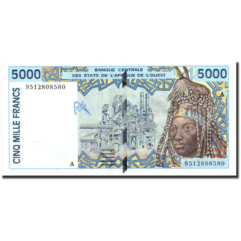 Banknote, West African States, 5000 Francs, 1995, 1995, KM:113Ad, UNC(63)