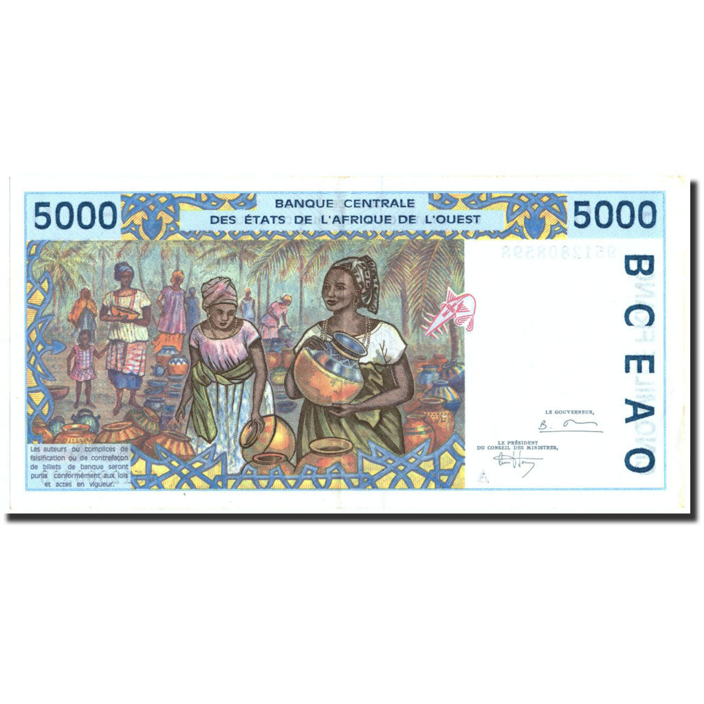 Banconote, Stati dell'Africa occidentale, 5000 Francs, 1995, KM:113Ad, 1995, SPL