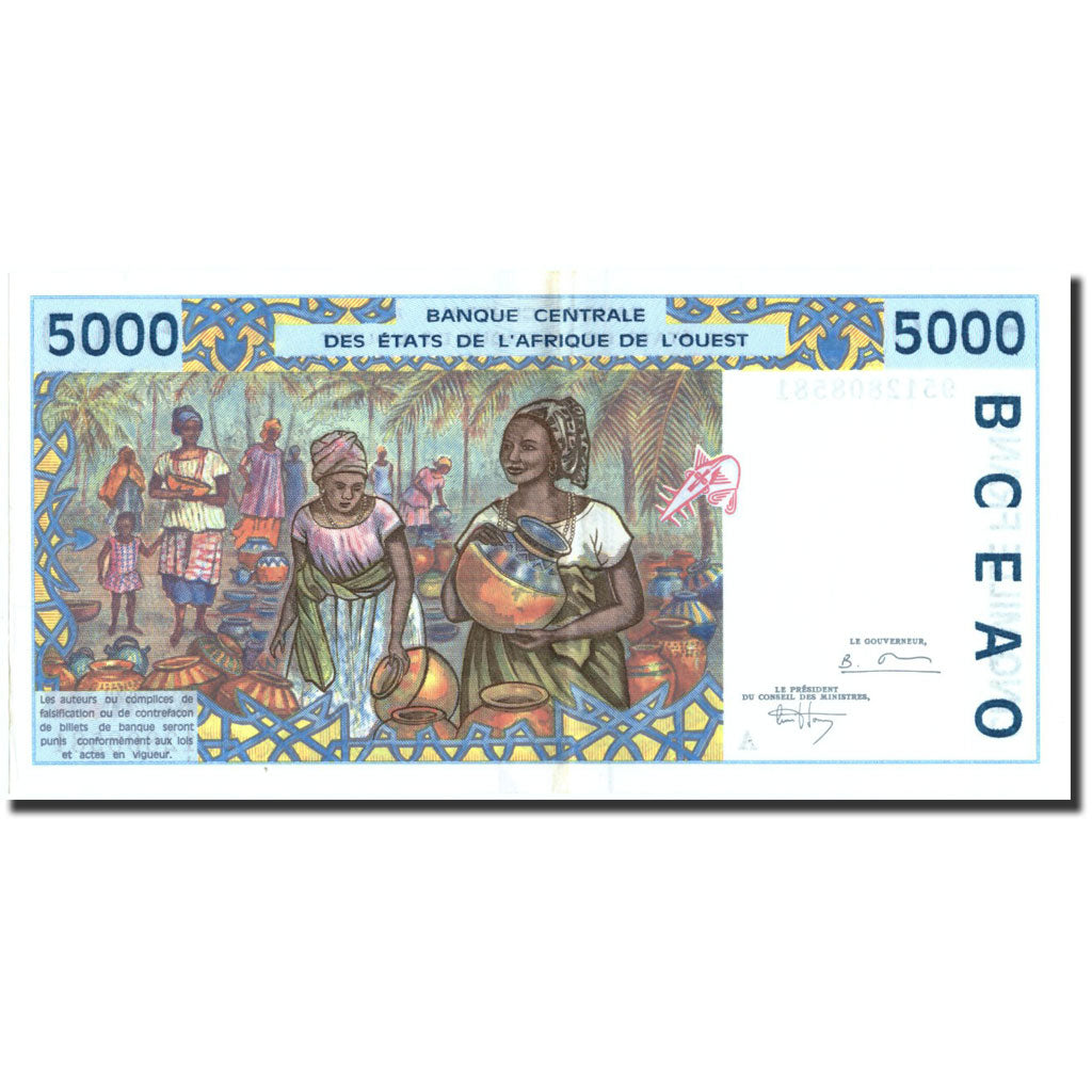 Banconote, Stati dell'Africa occidentale, 5000 Francs, 1995, KM:113Ad, 1995, SPL