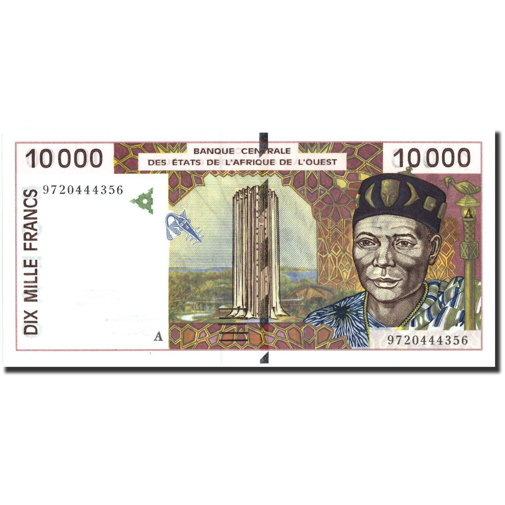 Banknote, West African States, 10,000 Francs, 1997, 1997, KM:114Ae, UNC(65-70)