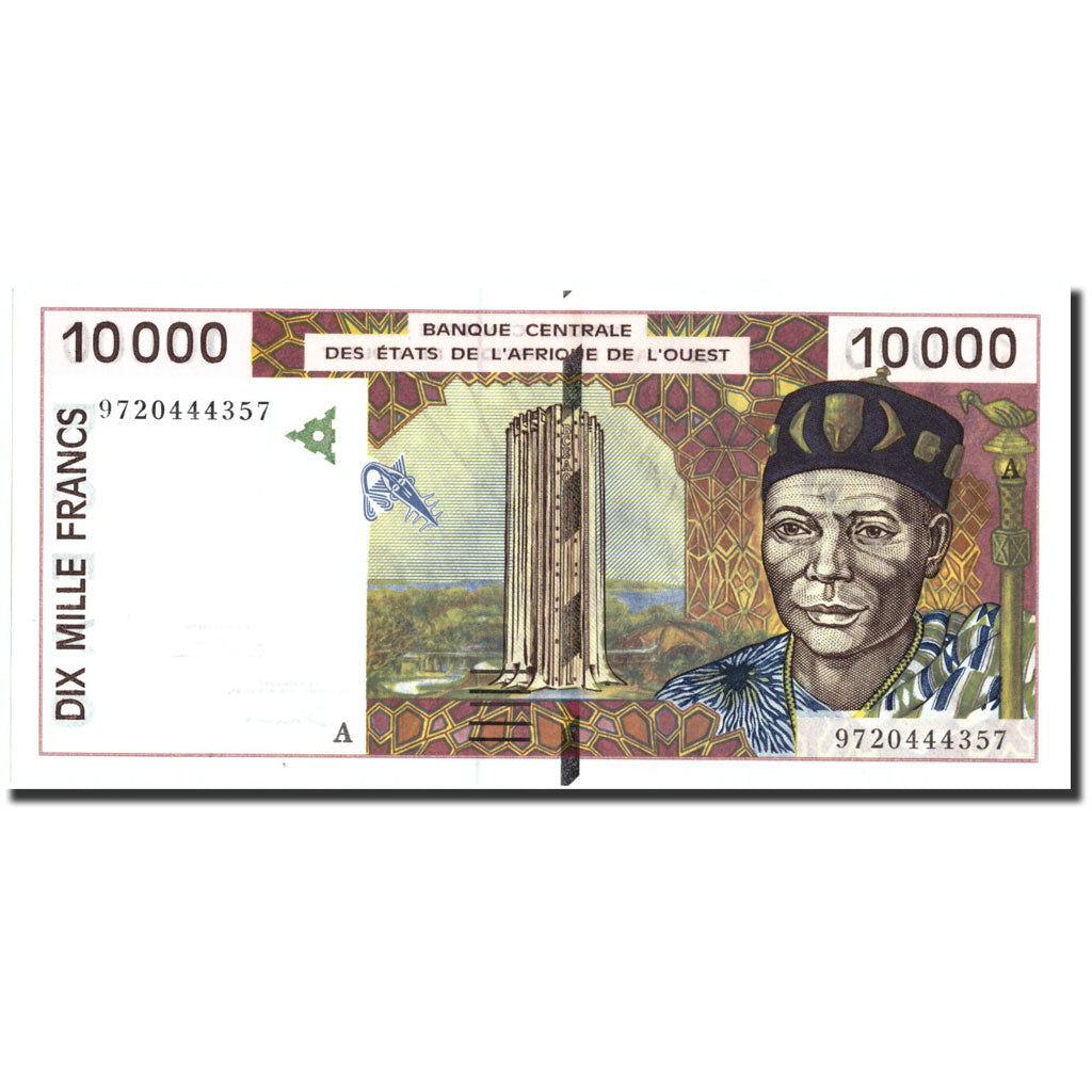 Banconote, Stati dell'Africa occidentale, 10,000 Francs, 1997, KM:114Ae, 1997