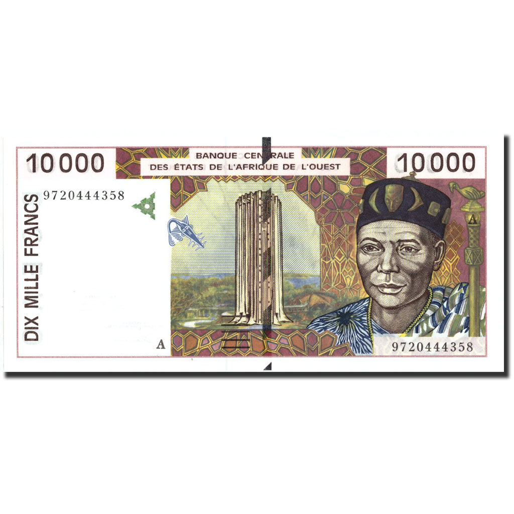 Banconote, Stati dell'Africa occidentale, 10,000 Francs, 1997, KM:114Ae, 1997